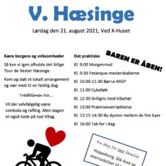 Program for Tour de Vester Hæsinge 2021