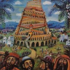 Familie gudstjeneste Babelstårnet og Folkemusikken.